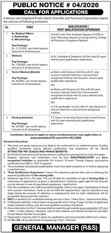 Medical Posts 202: Urgent Vacancies Apply