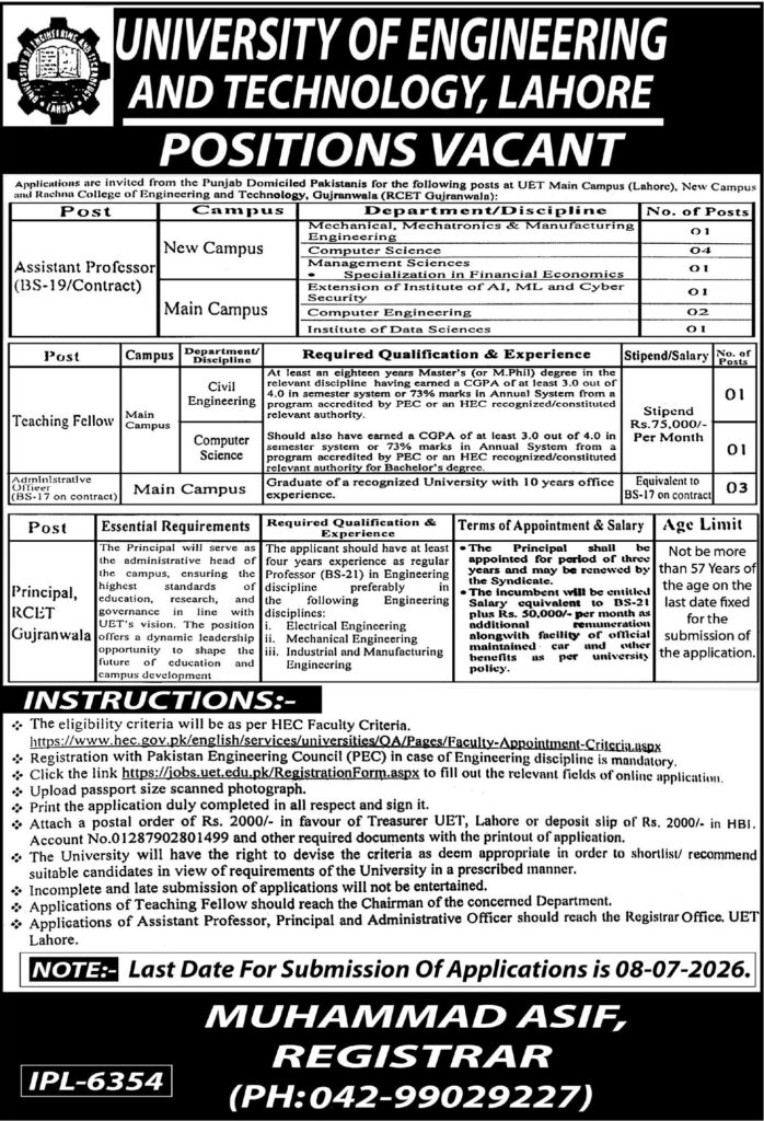 Engineering University Jobs 2026 Best New Career Posts