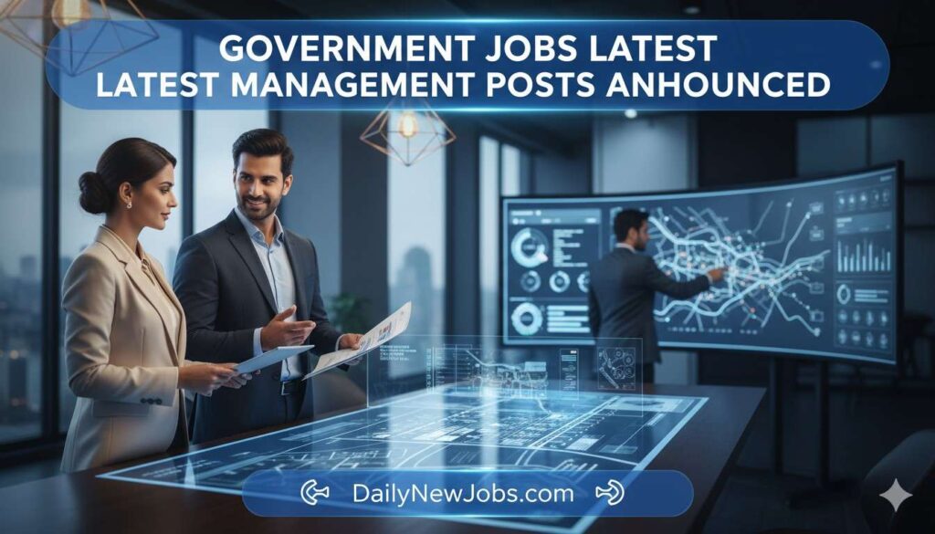 Government Jobs Latest Management Posts Announced