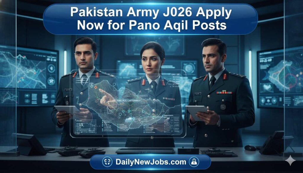 Pakistan Army Jobs 2026 Apply Now for Pano Aqil Posts