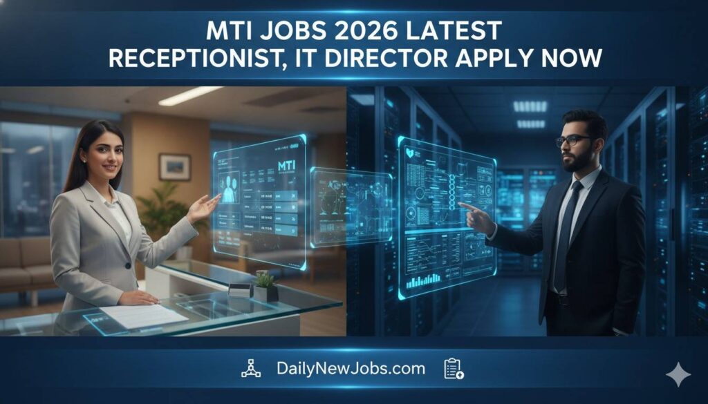 MTI Jobs 2026 Latest Receptionist, IT Director Apply now