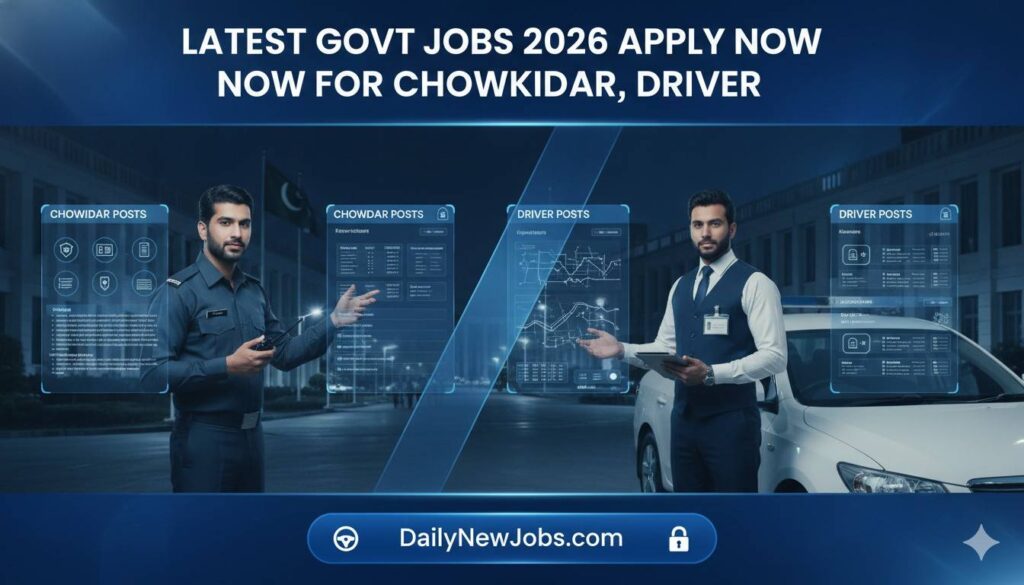 Latest Govt Jobs 2026 Apply Now for Chowkidar, Driver
