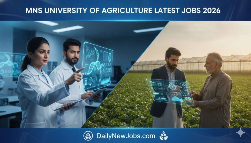 MNS University Of Agriculture Latest Jobs 2026