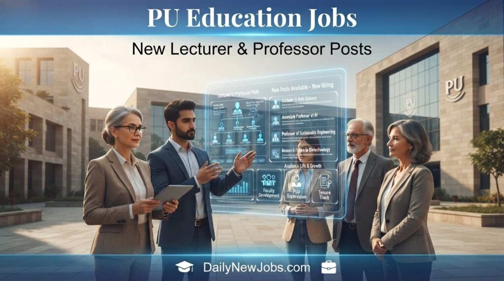 PU Education Jobs New Lecturer & Professor Posts
