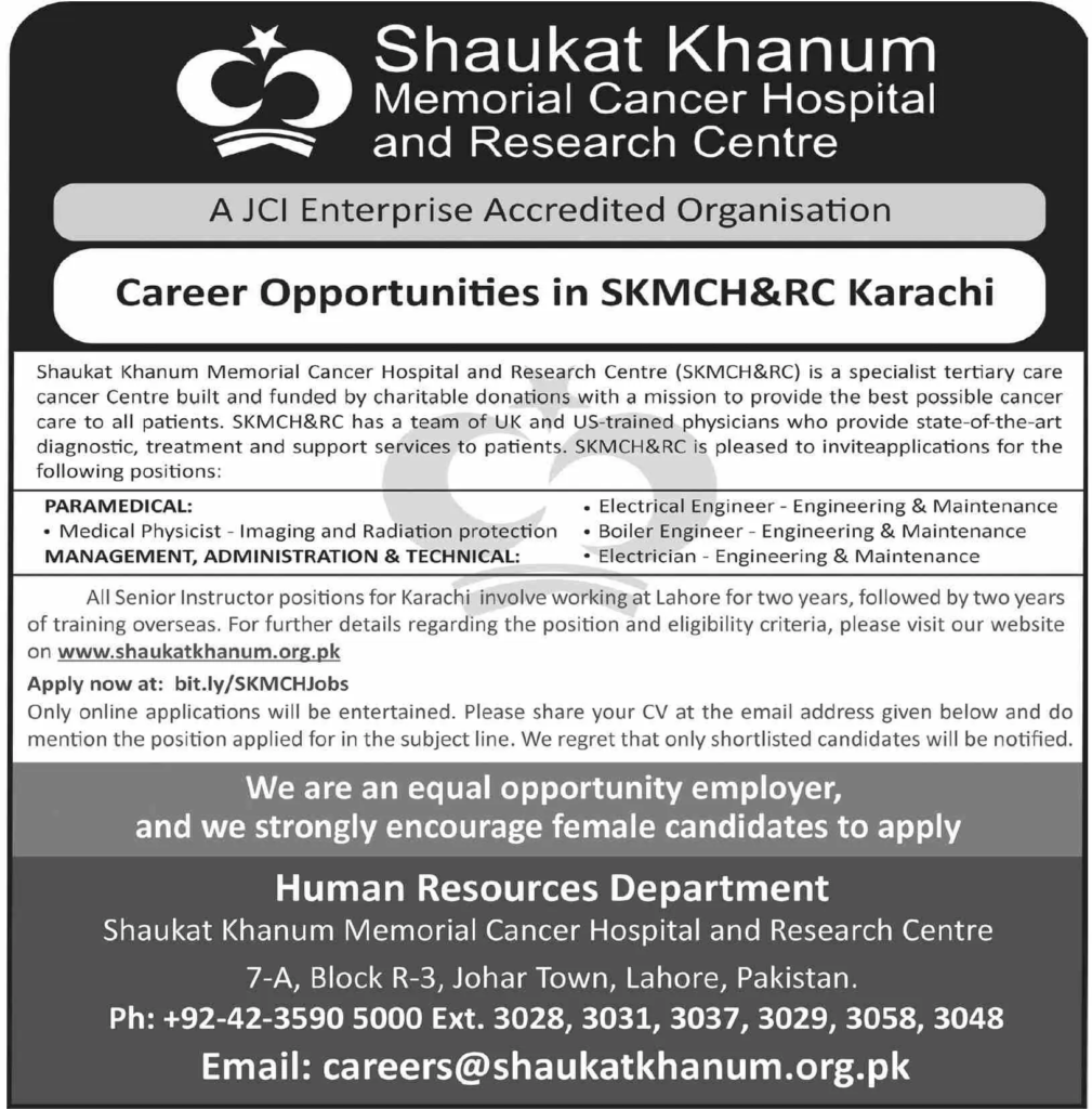 Cancer Hospital Jobs Best Paramedical & Engineer Roles