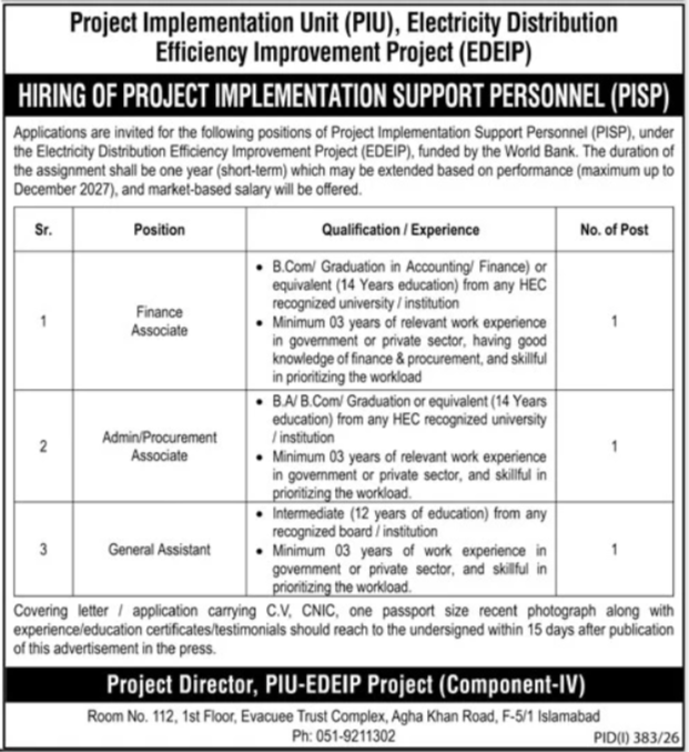 PIU Jobs 2026 Best Management Posts to Apply Now