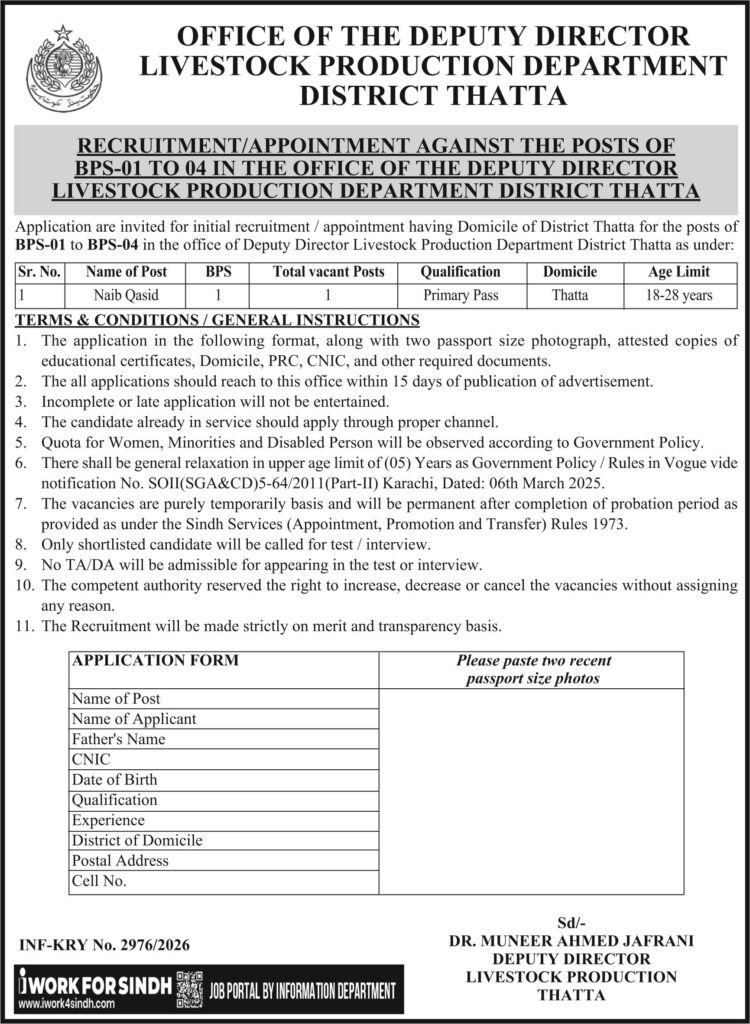 Livestock Department Jobs 2026 Best Labor Recruitment