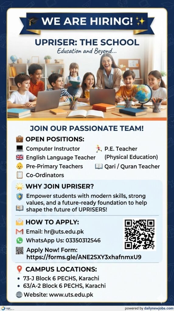 Upriser School Hiring Top Educator Jobs Available