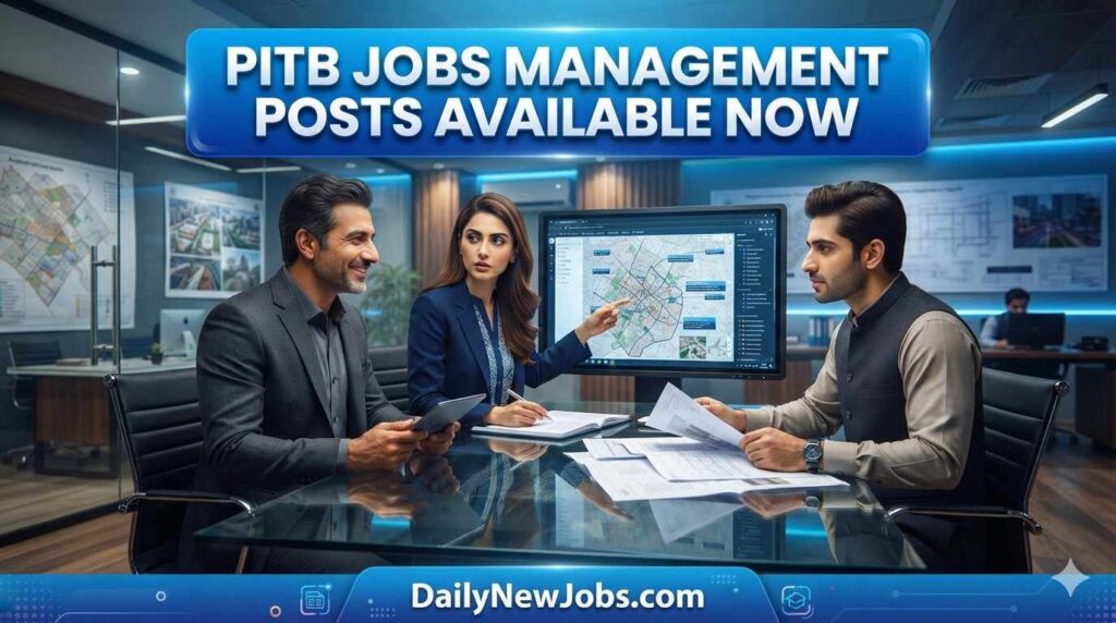 PITB Jobs Management Posts Available Now