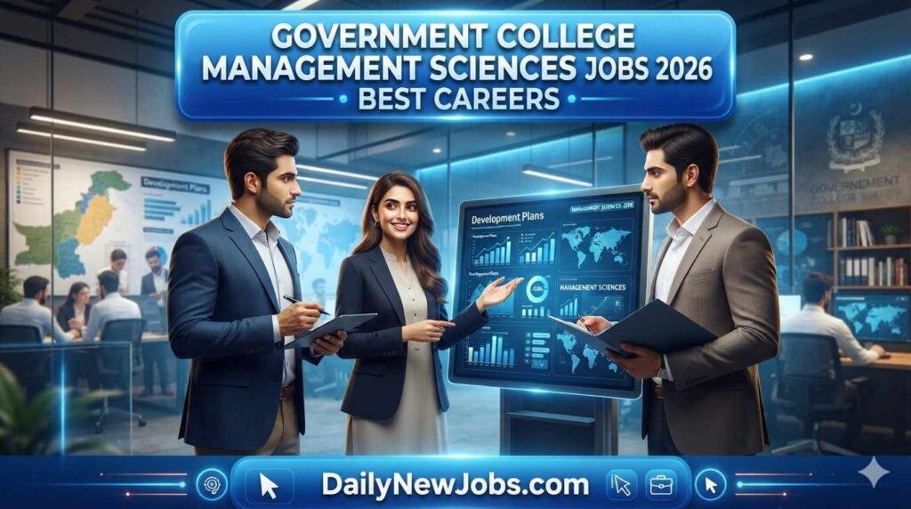 Government College Management Sciences Jobs 2026 Best Careers