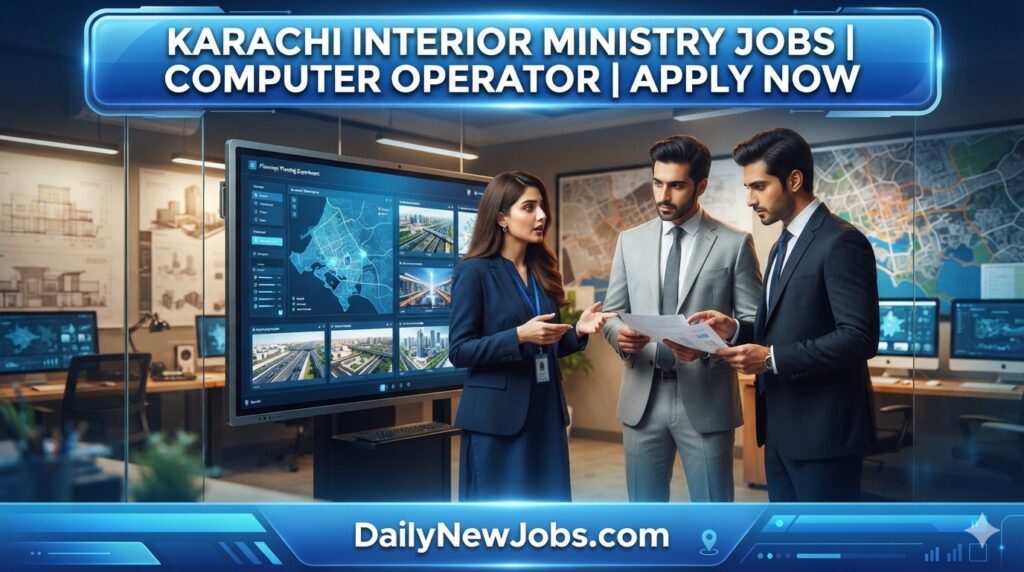 Karachi Interior Ministry Jobs Computer Operator Apply Now