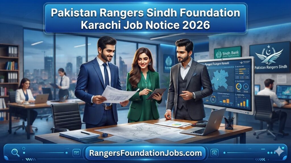Pakistan Rangers Sindh Foundation Karachi Job Notice 2026