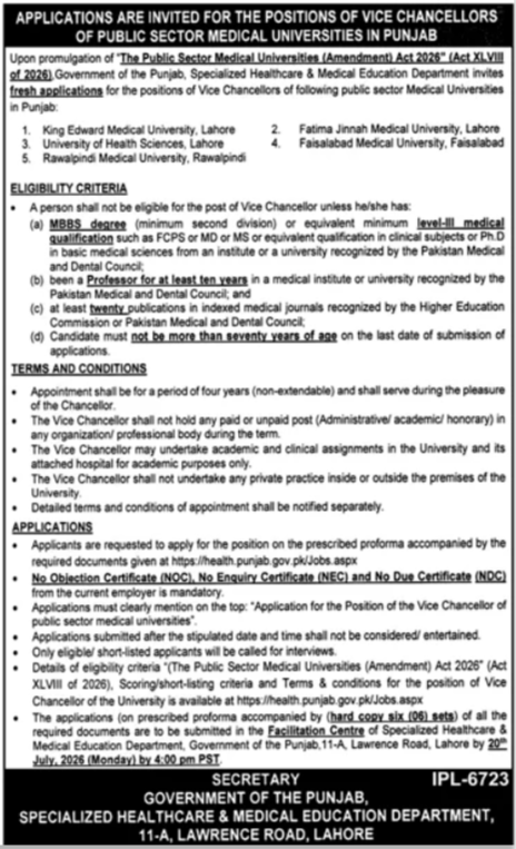 Specialized Healthcare Jobs Best Exclusive Vice Chancellor