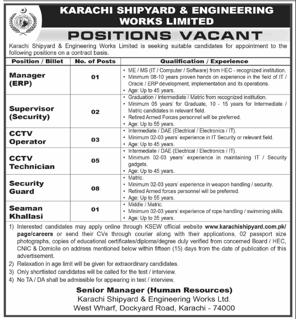 Karachi Shipyard Jobs 2026 Exclusive New Management Openings