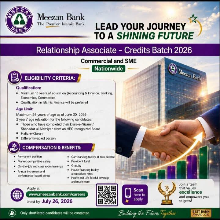 Meezan Bank Careers Shiny Future Relationship Associate Job