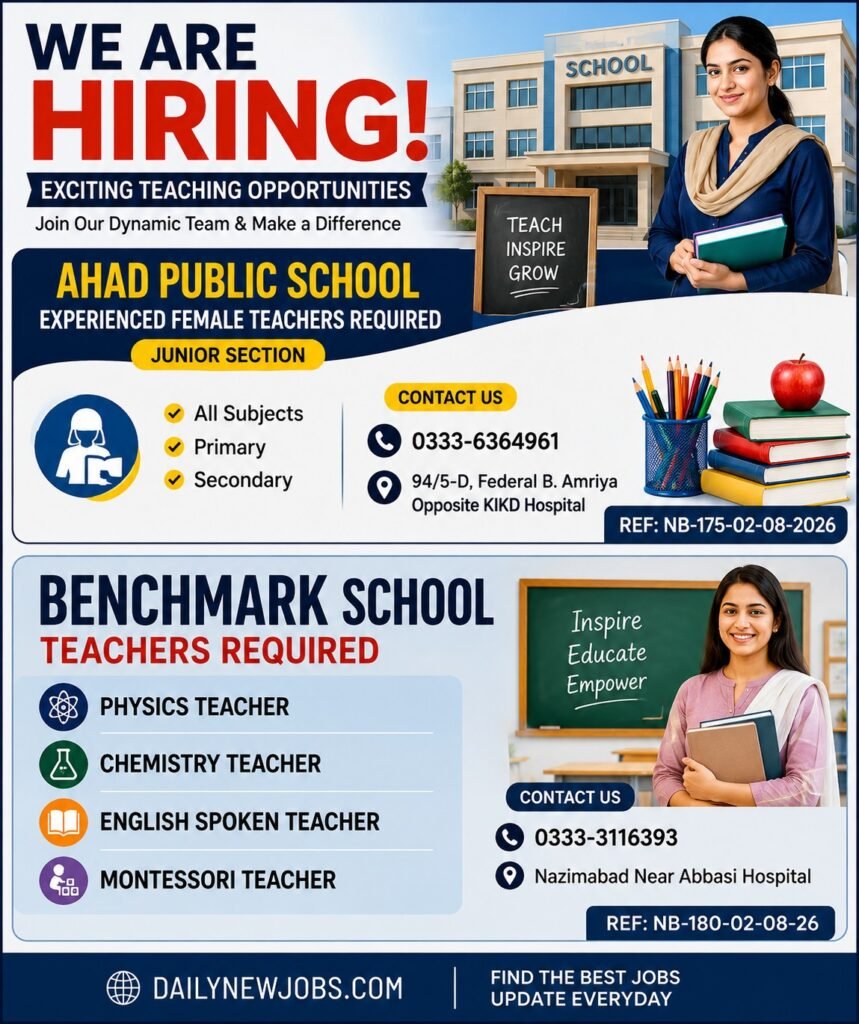 Teaching Jobs 2026 Private School Vacancies