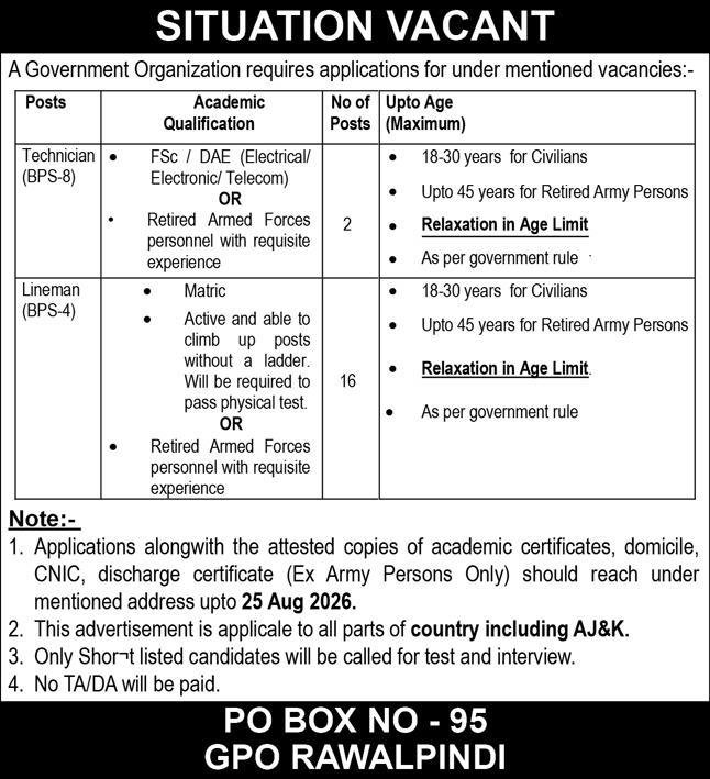 Government Organization Jobs 2026 Apply Online