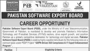 Pakistan Software Export Board career opportunity advertisement header