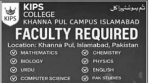 KIPS College Islamabad faculty required advertisement header