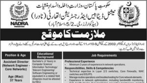 Illustration of a network engineer monitoring server infrastructure, representing NADRA Assistant Director jobs 2026