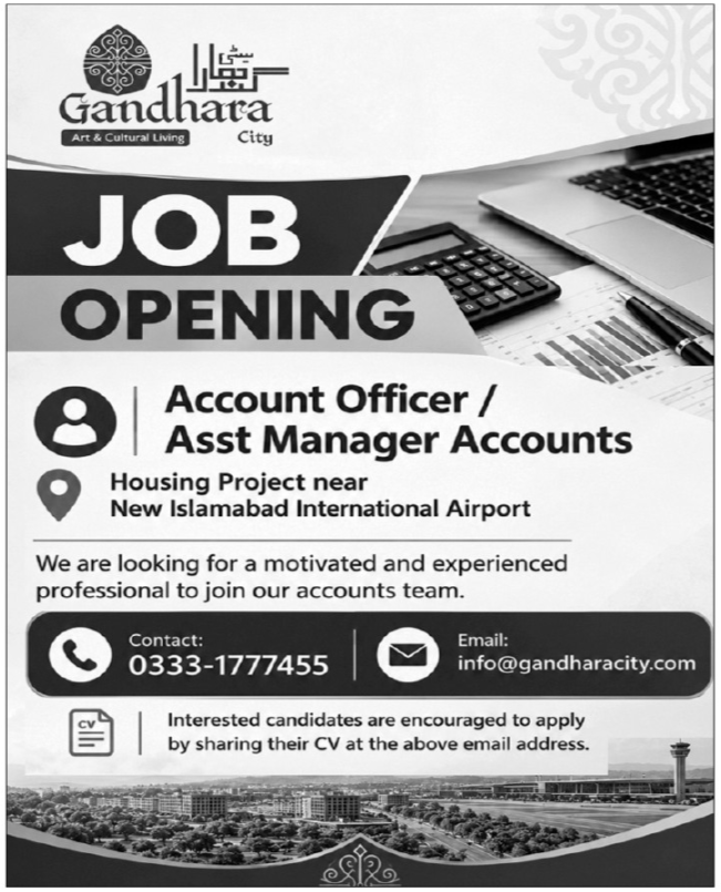 Gandhara City Islamabad Jobs 2026