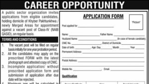 Pakistan Post Peshawar GPO Hiring Naib Qasid